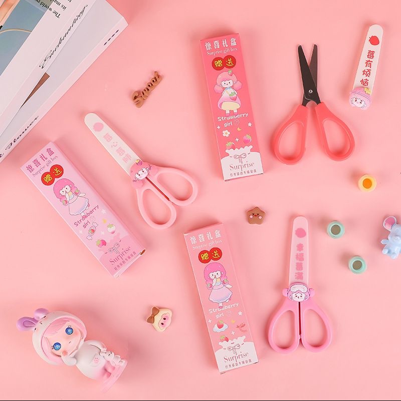 ست قیچی و پک شانسی طرح دختر