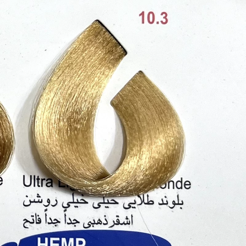 بلوند طلایی خیلی خیلی روشن 103 ،رنگ مو کم آمونیاک پیلون ویک عدد اکسیدان | amazonchi