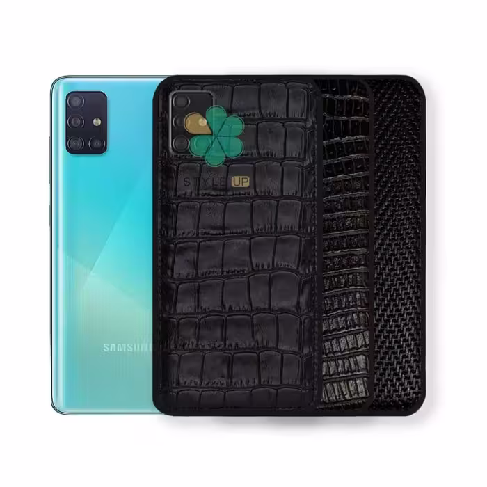 قاب چرمی گوشی سامسونگ Samsung Galaxy A51 طرح Crocodile Skin