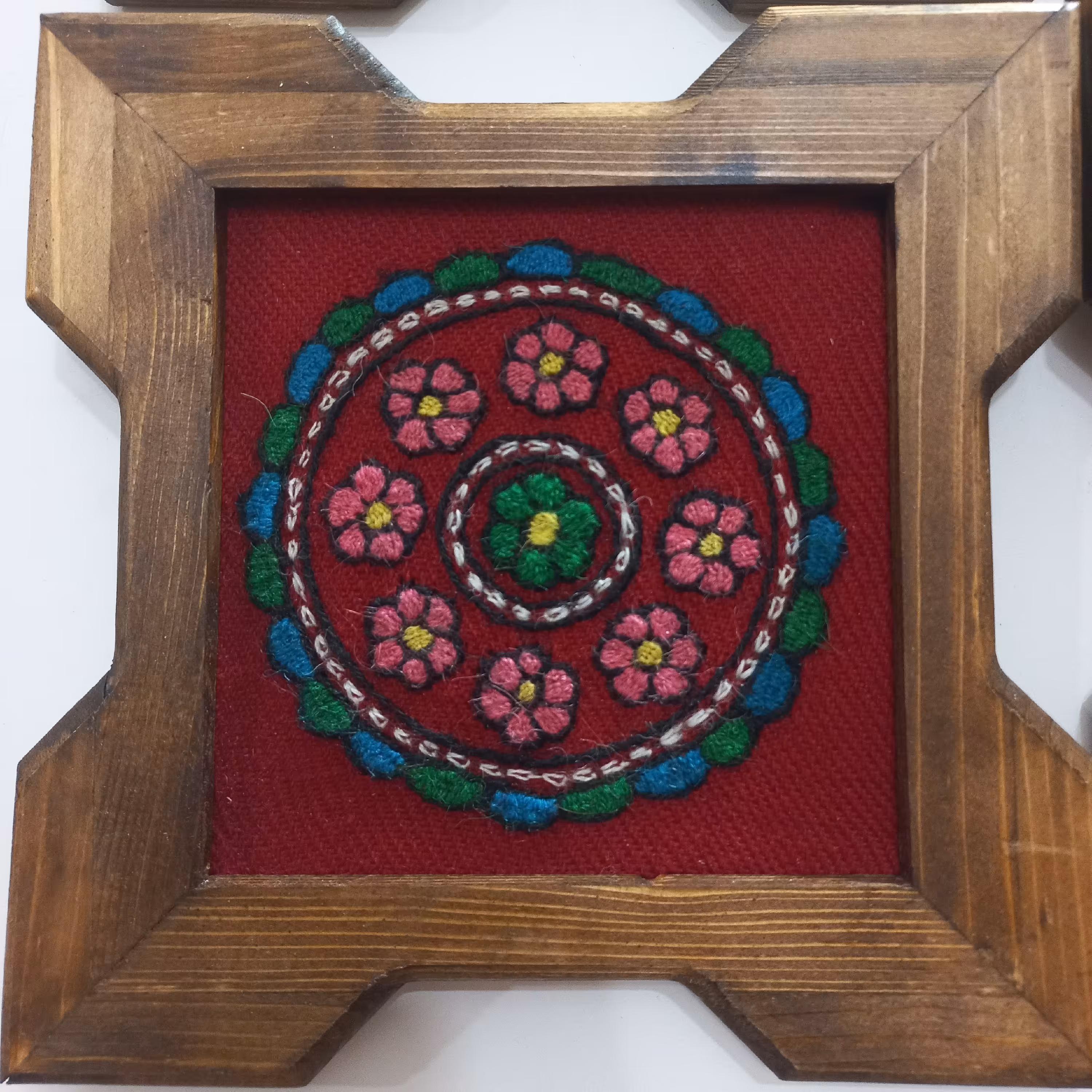 تابلو پته 20 در 20 هنر سوزن دوزی کرمان 