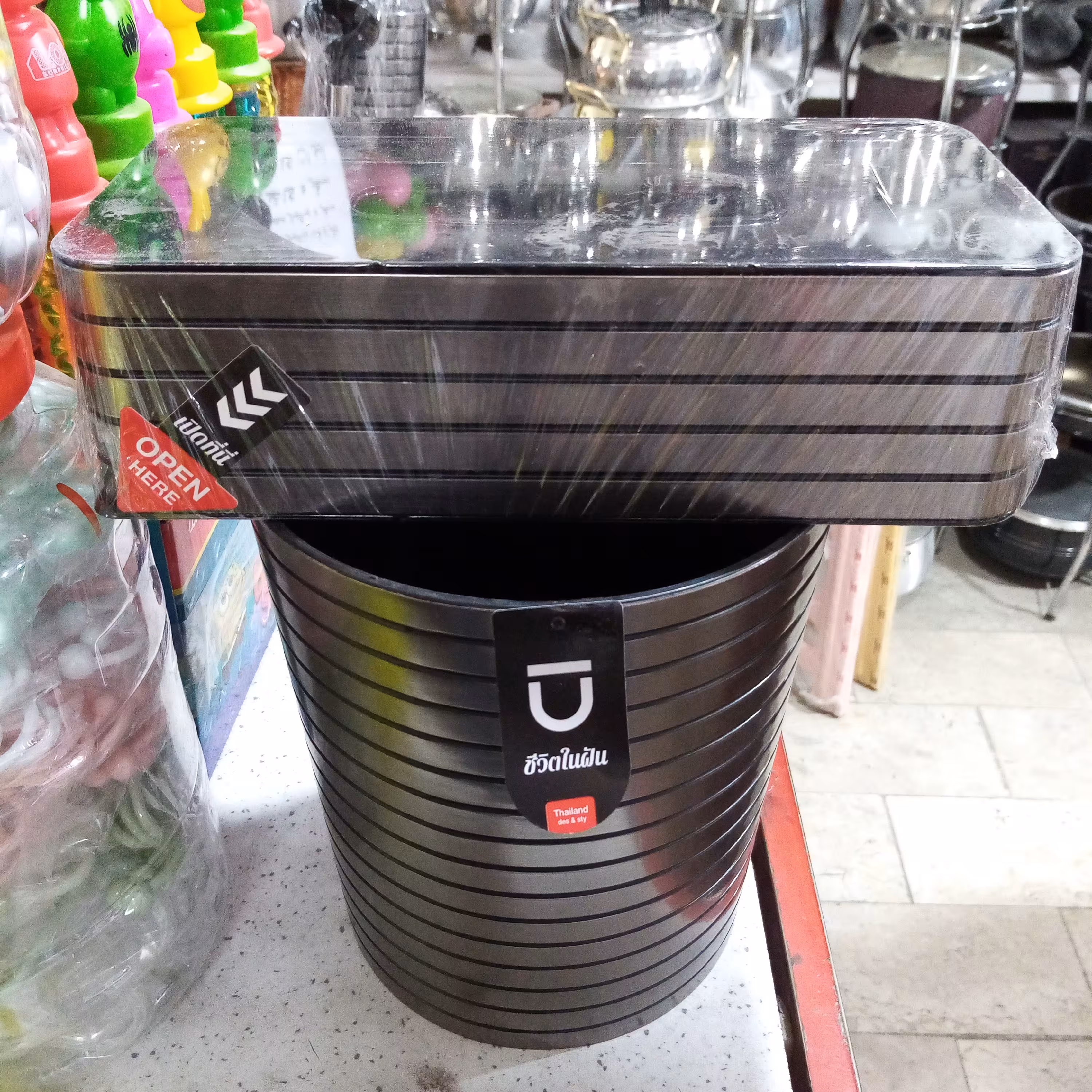 ست سطل و دستمال رومیزی تایلندی اصلی