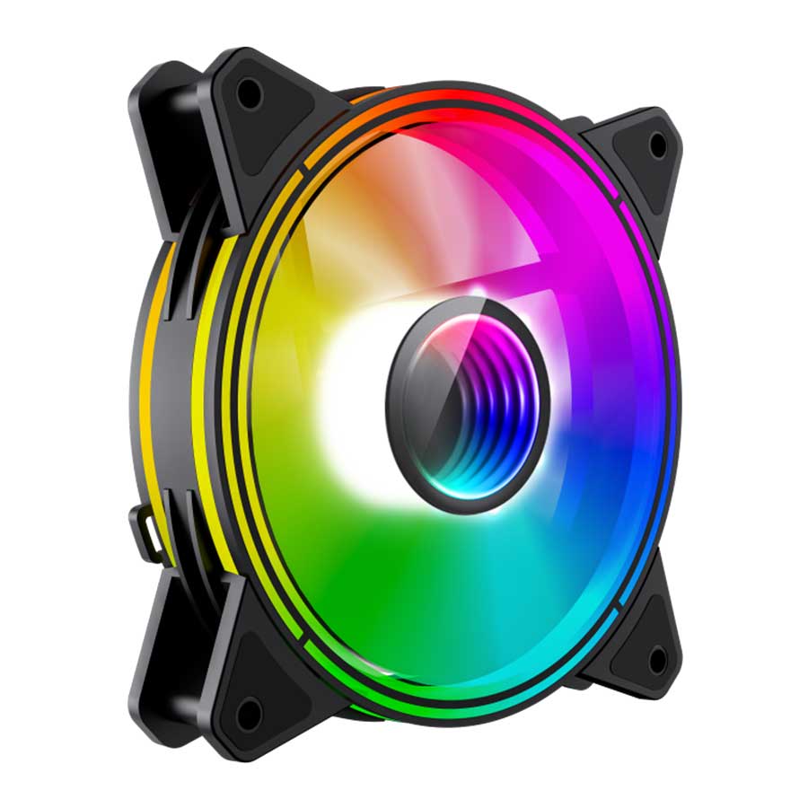 قیمت و خرید فن خنک کننده کیس کامپیوتر گیم مکس مدل FN-12Rainbow-Q-Infinity | یاس ارتباط