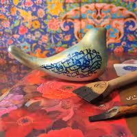 پرنده های سفالی گالری نقش و نگار