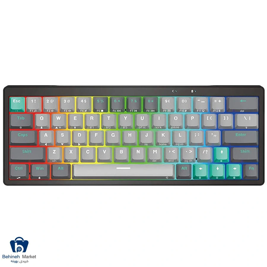 کیبورد گیمینگ بی سیم فنتک مدل ATOM PRO63 MK912