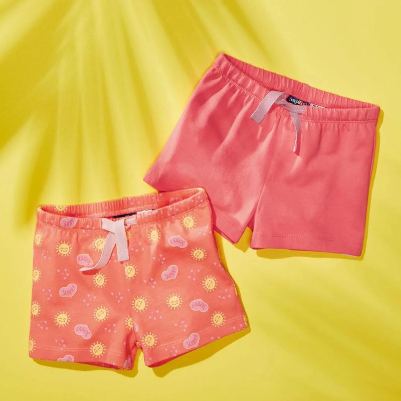 شلوارک دخترانه مناسب 4 تا 6سال مجموعه 2 عددی برندلوپیلو  کد 10065