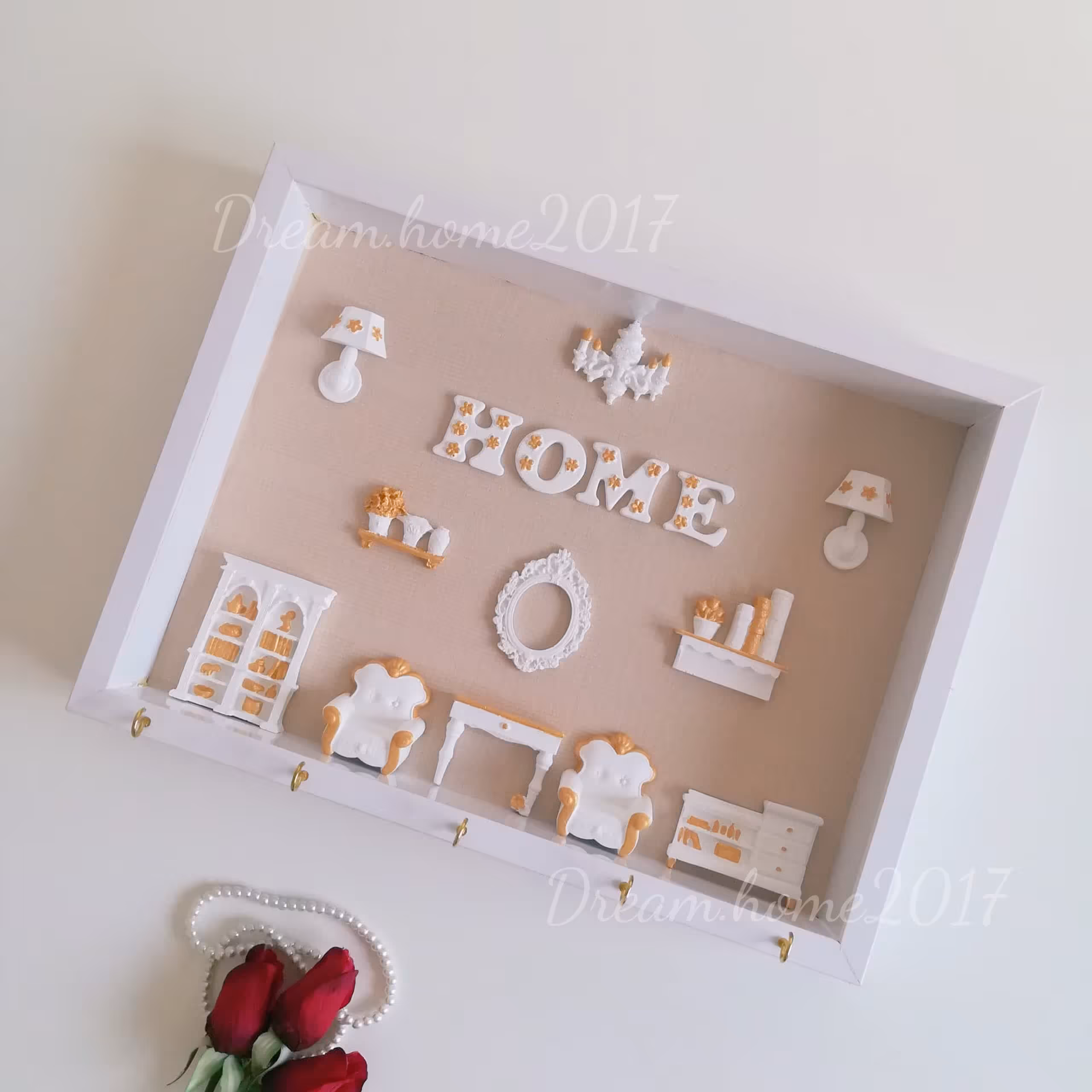 قاب دکوراتیو جاکلیدی دکوراتیو جاکلیدی وسایل خانه قاب دکوراتیو هدیه valentine 