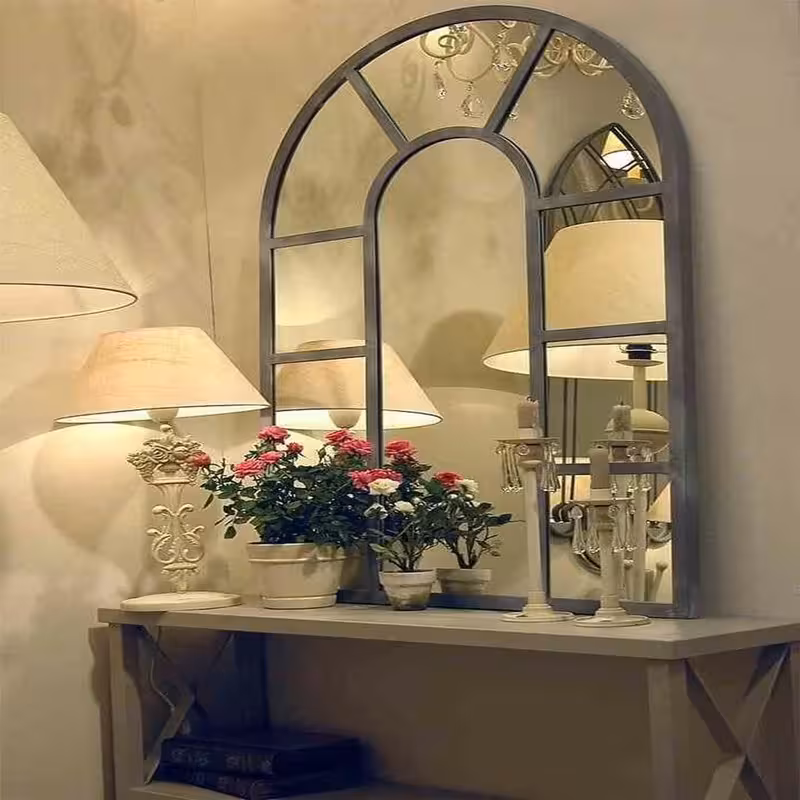 آینه چوبی الف مدل تاج w-120-100