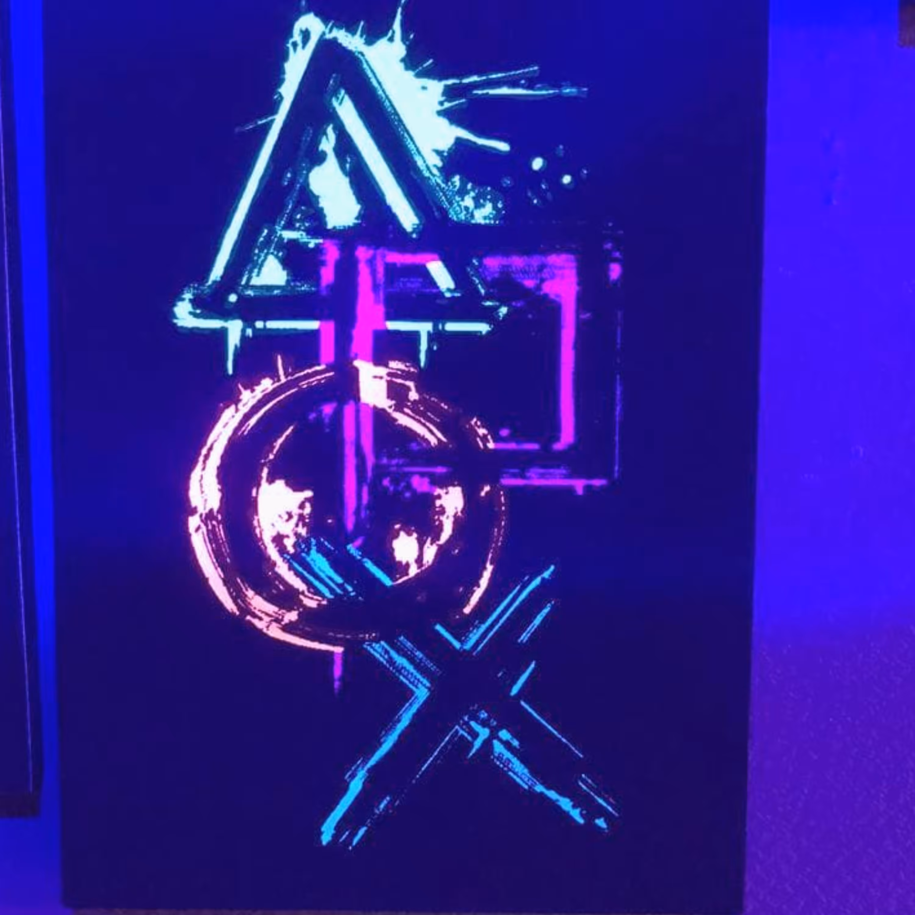 تابلو بلک لایت با طرح بازی 4 سایز 70 در 100 سانتی متر Blacklight Game
