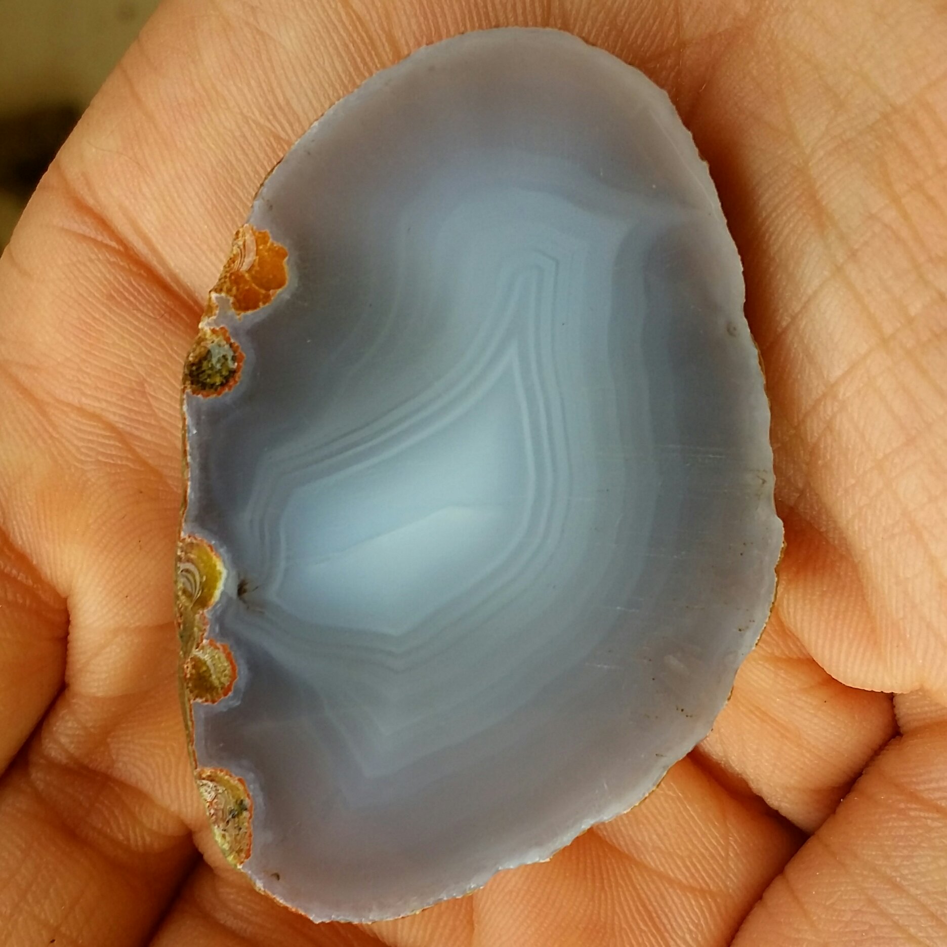 اسلایس سنگ راف عقیق سلیمانی 3 بعدی مصور مرغ آمین زیبا صد در صد طبیعی شاهکار خلقت بینظییر خااص