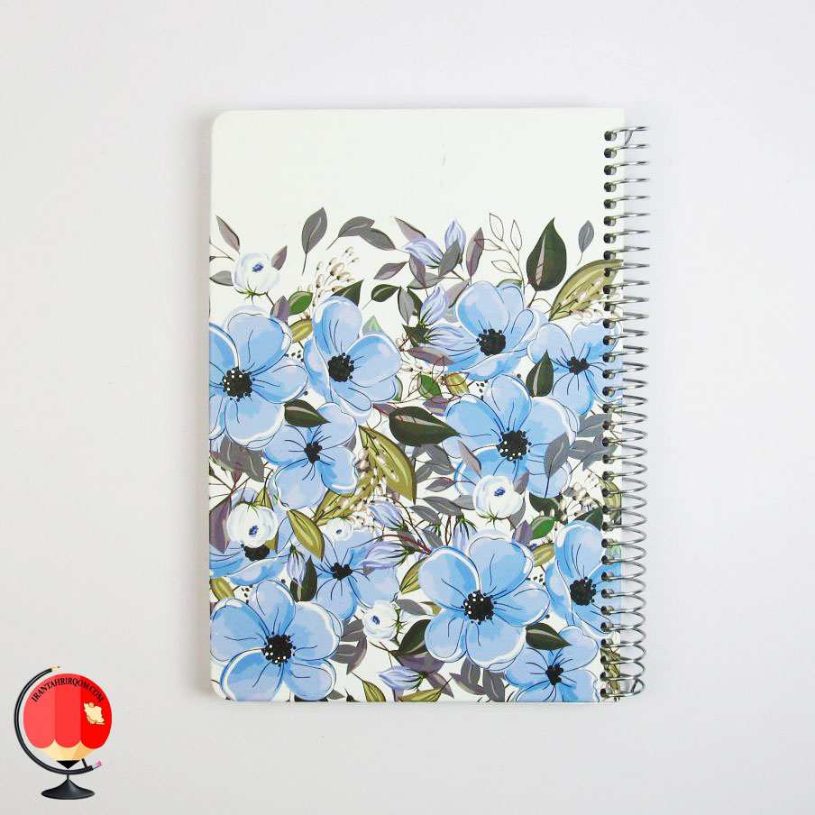 دفتر 100 برگ سیمی طرح بنفشه جلد سخت سویل