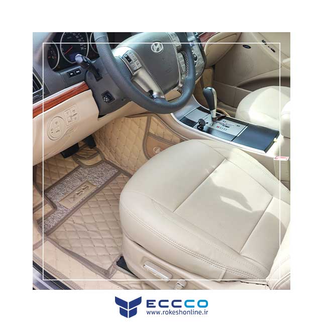 کفپوش پنج بعدی VIP چرم گلدوزی وراکروز IX55 برند eccco