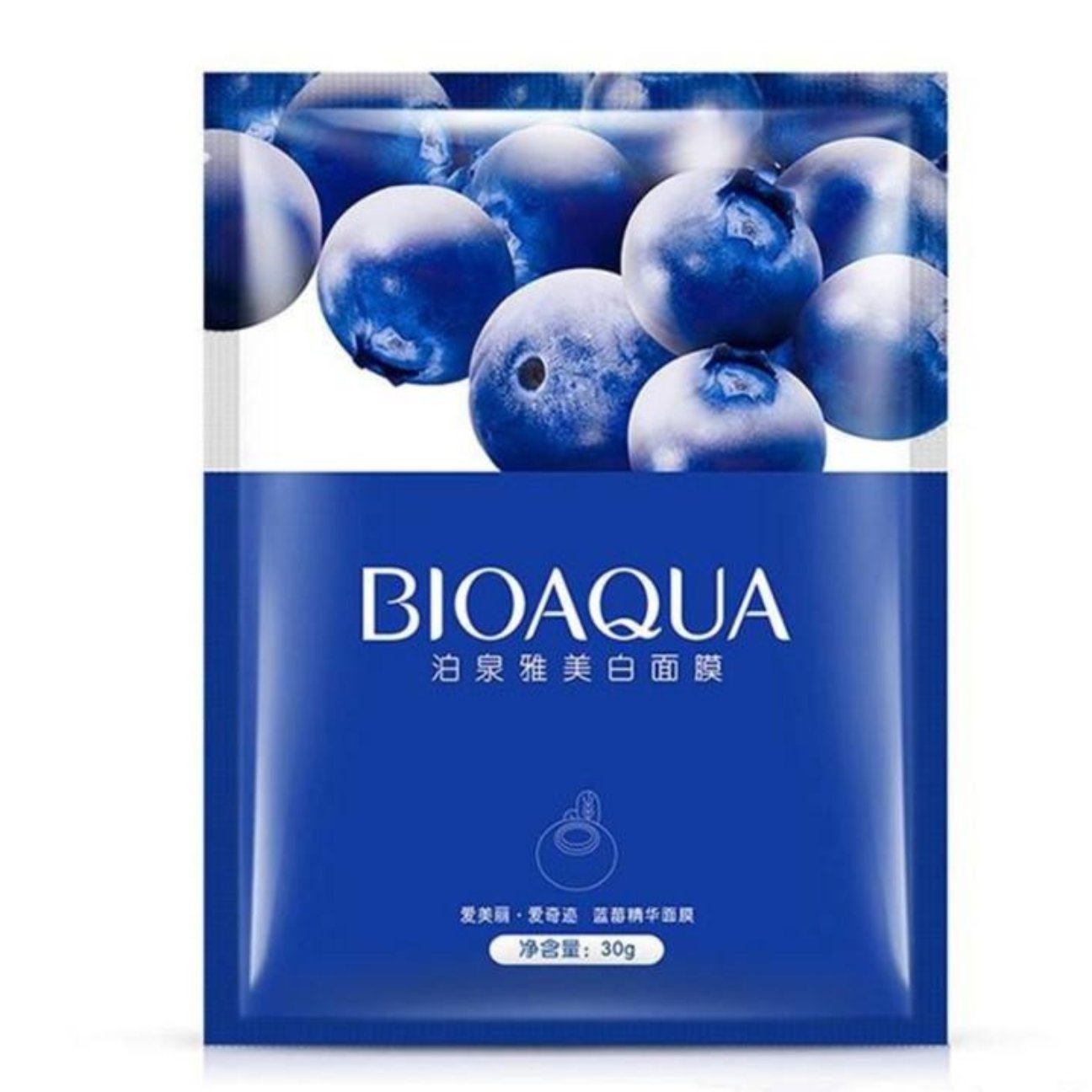 ماسک ورقه ای بیوآکوا مدل بلوبری حجم 25 گرم