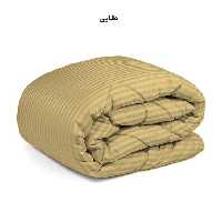 لحاف چیداری مدل هتلی دونفره سایز 220 در 200  سانتی متر رنگ طلایی