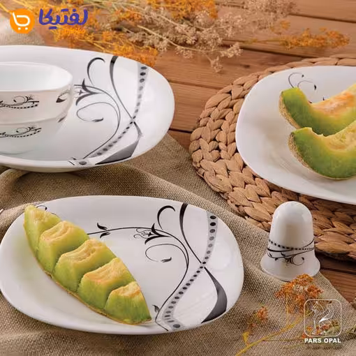 سرویس غذاخوری ورتکس پارس اپال 6 نفره مربع کد 442