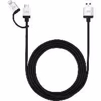 کابل تبدیل یو اس بی به میکرو یو اس بی و لایتنینگ جاست موبایل