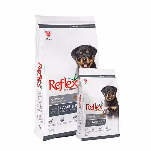 غذای خشک توله سگ رفلکس مدل Lamb & Rice