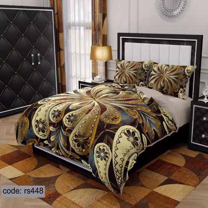 سرویس روتختی 1 نفره تنسل چاپی برندترک لند (Turk Land)  کد rs 448