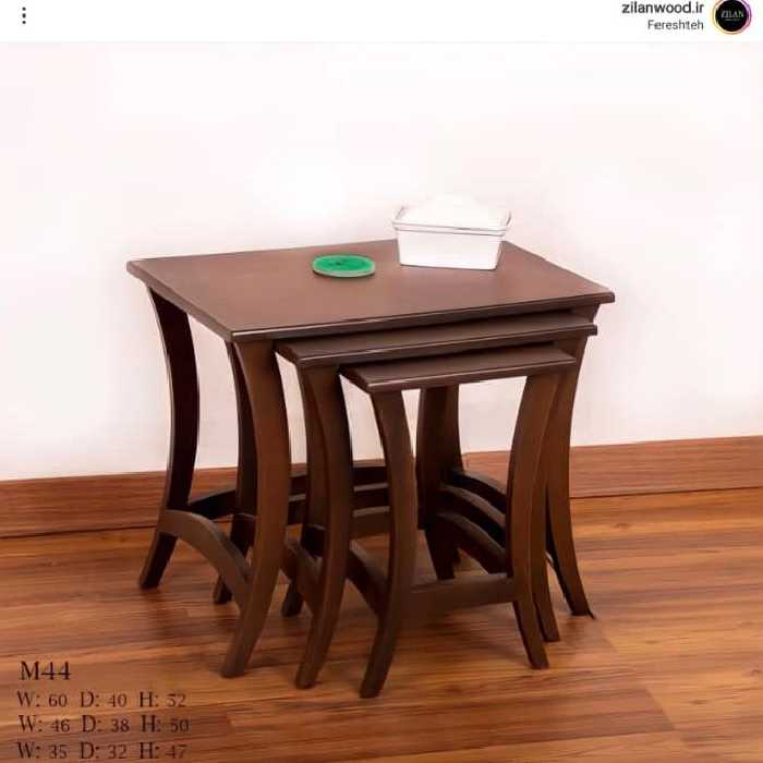 میز عسلی سه تیکه تو ام رو با کد M44