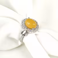 انگشتر نگین اتمی با سنگ شرف الشمس کد 9955