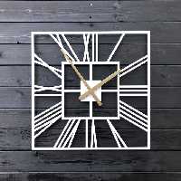 ساعت دیواری طرح کلاسیک مربعی