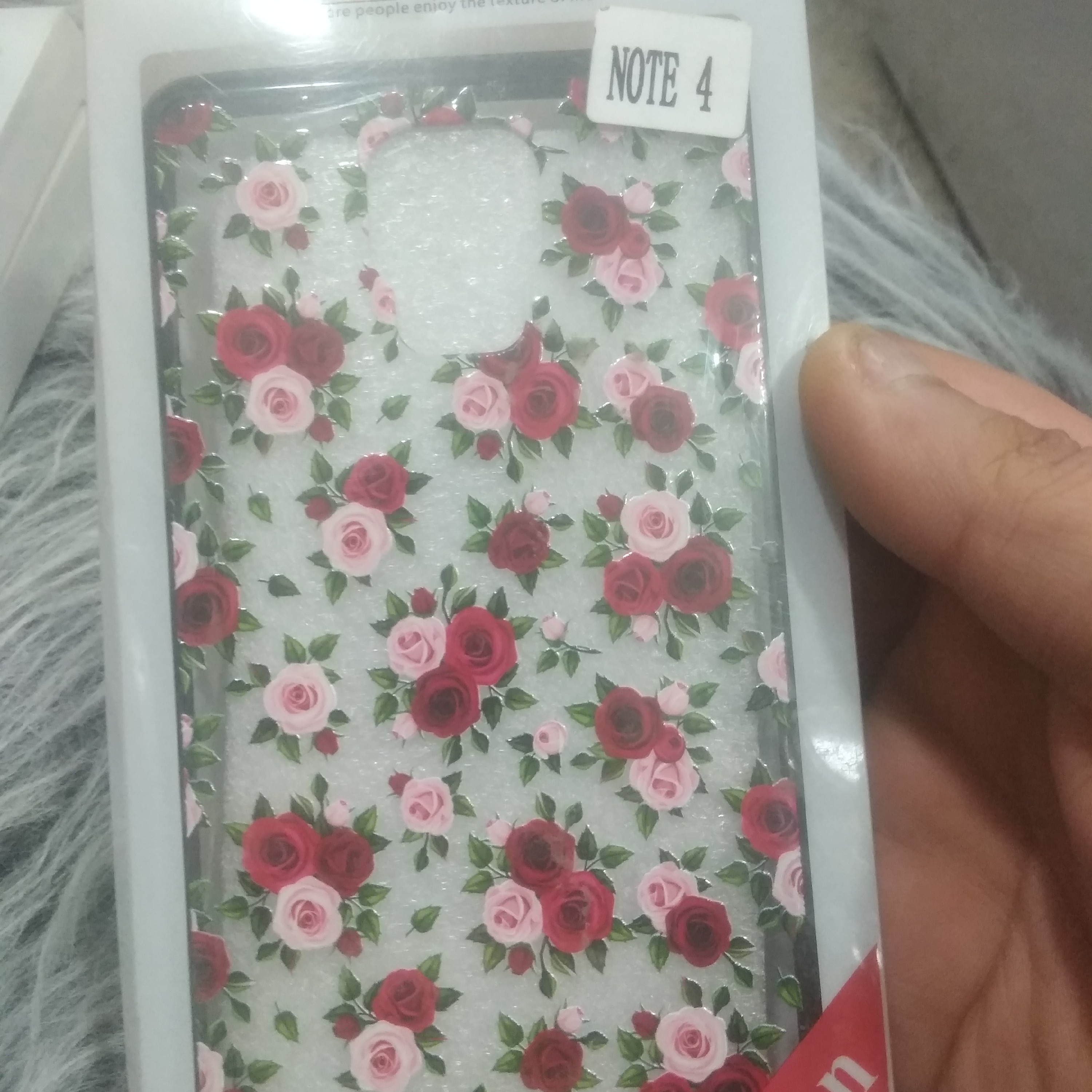 گارد نوت 4 شفاف گلدار