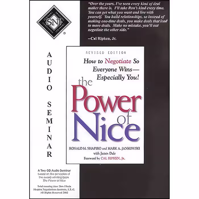 کتاب زبان اصلی The Power of Nice اثر Ronald M Shapiro and Mark A Jankowski