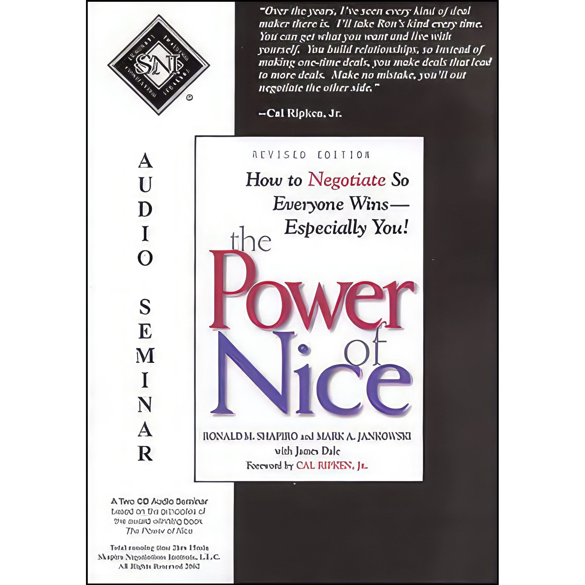 کتاب زبان اصلی The Power of Nice اثر Ronald M Shapiro and Mark A Jankowski