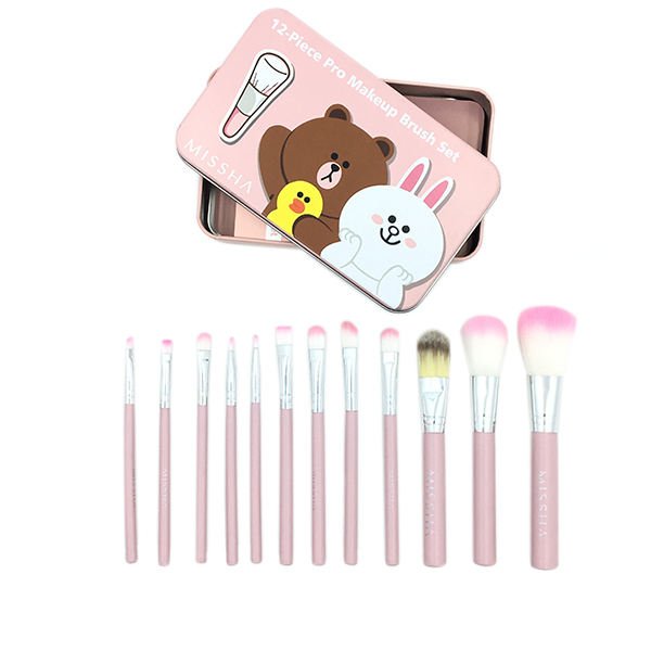 براش 12 تایی جعبه ای میشا (Missha 12-Piece Pro Makeup Brush Set