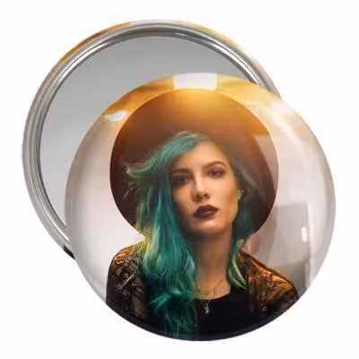 آینه جیبی خندالو مدل هالزی Halsey کد 19106