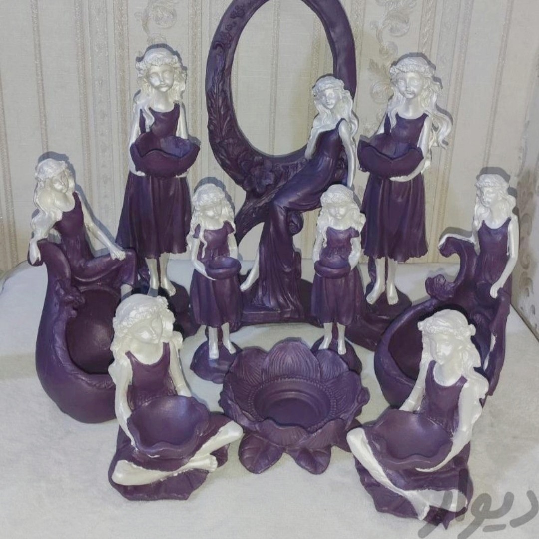 هفت سین ده تکه فرشته  تضمین کیفی جنس ترکیب پودر سنگ و گچ دندانپزشکی که متجسم و بادوام ه