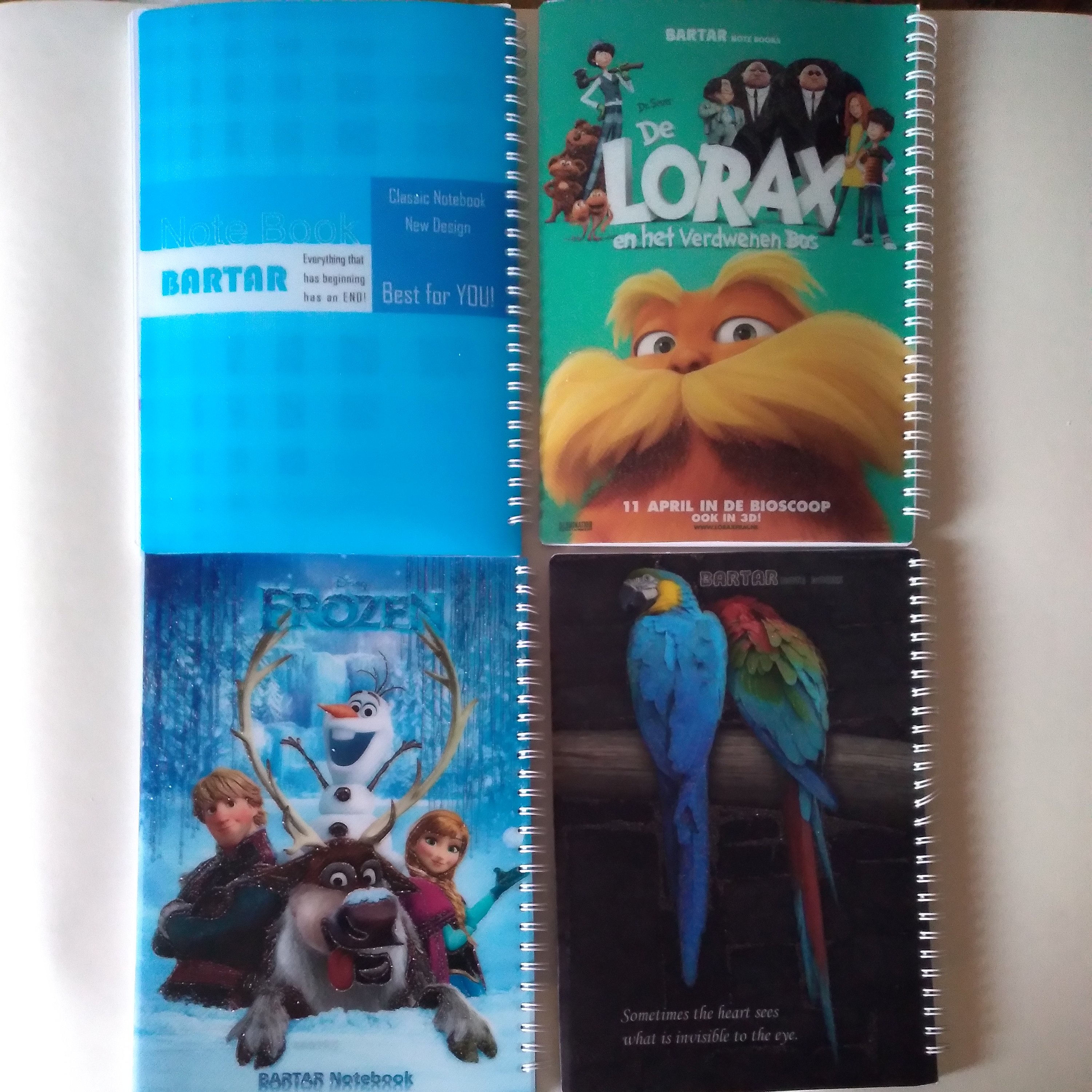 دفتر زبان 100 برگ فنر دوبل جلد طلقی طرح دار