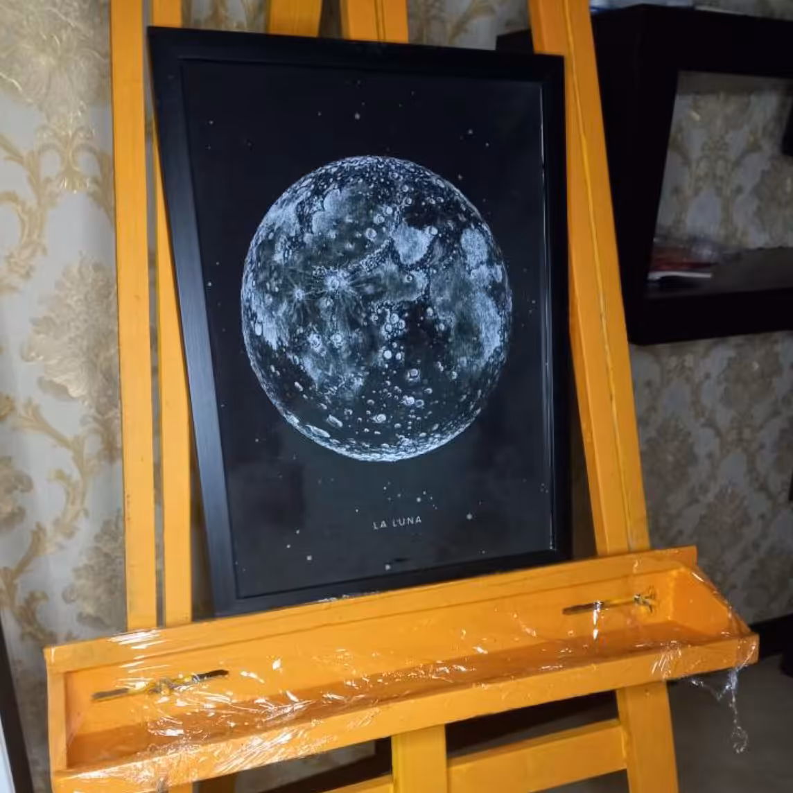 تابلو نقاشی  چاپی ماه la luna قاب وشیشه