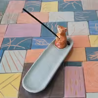 جاعودی طرح گربه سفالی 