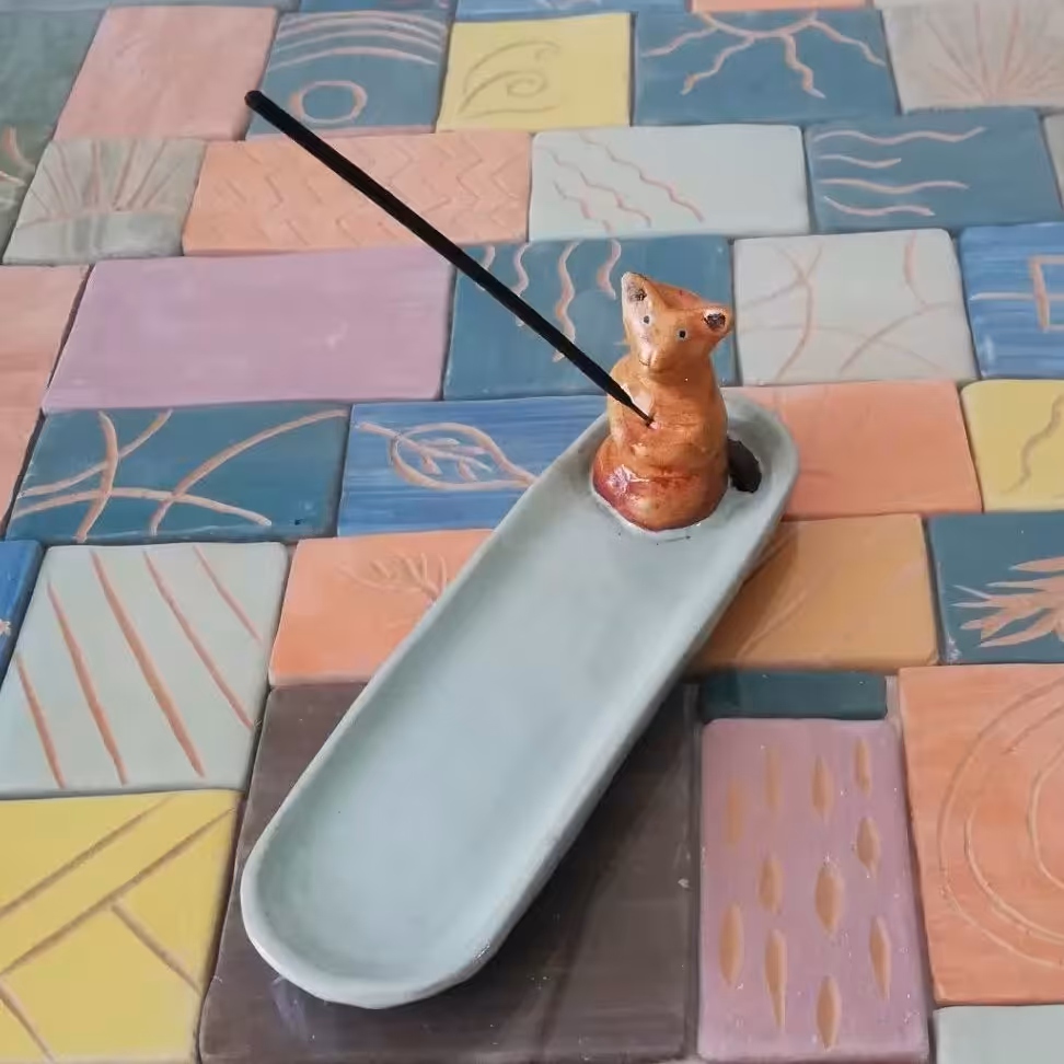 جاعودی طرح گربه سفالی 