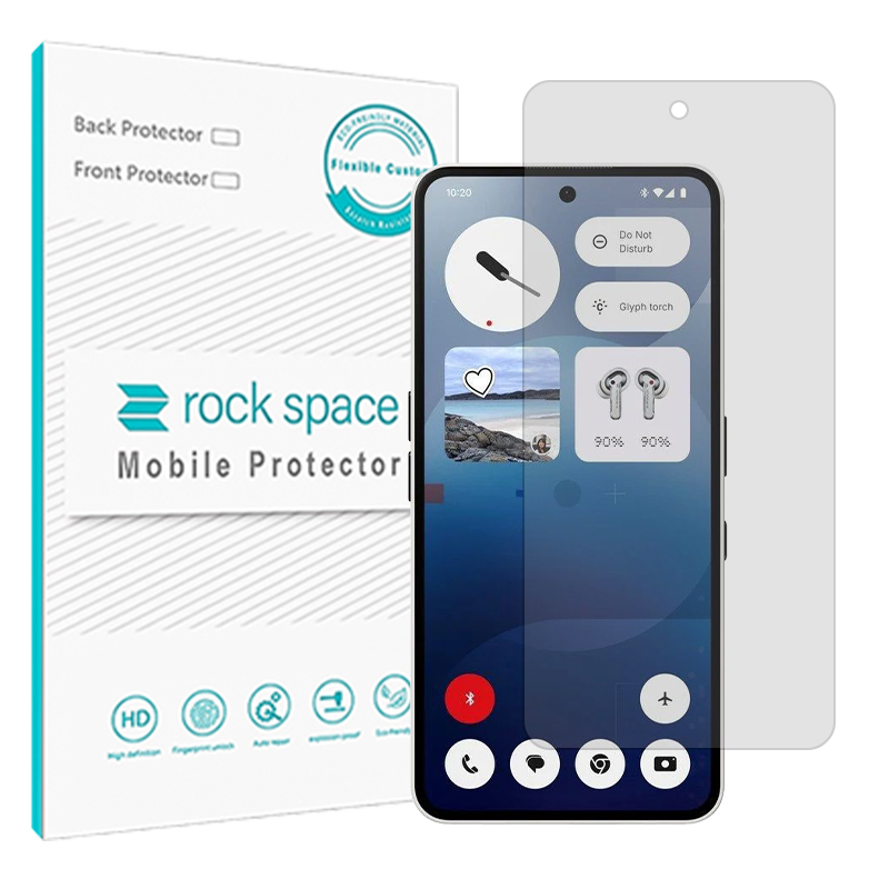 گلس ناتینگ فون 3a Pro مدل نانو هیدروژل شفاف برند راک اسپیس کدs