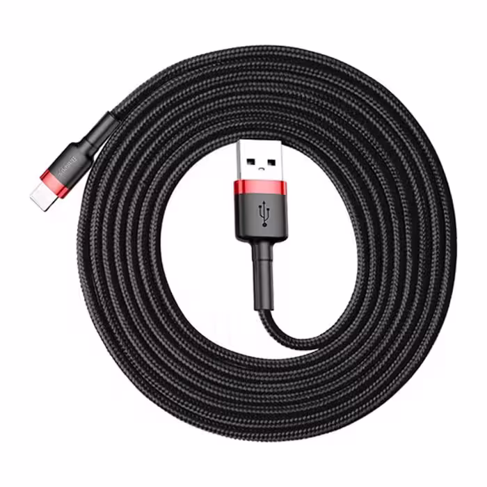 کابل شارژ باسئوس USB به Lightning مدل Cafule (2 متری/ 1.5A)