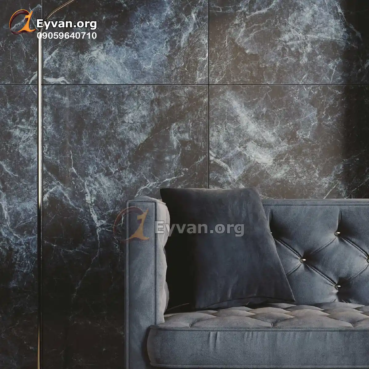 سرامیک  سوپرپولیش آبی کد 113763