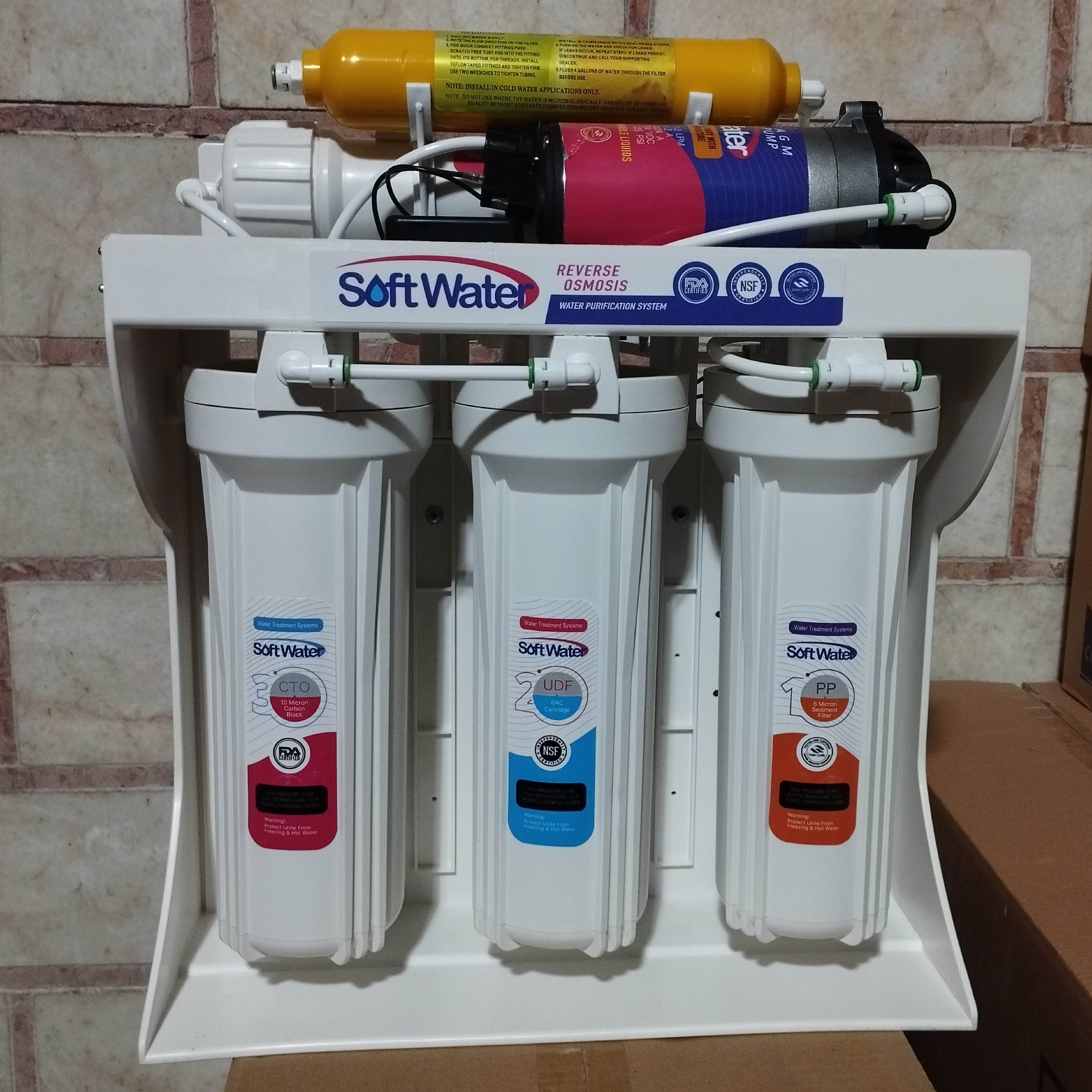 دستگاه تصفیه آب خانگی شش مرحله‌ای سافت واتر مدل اکونومیک 