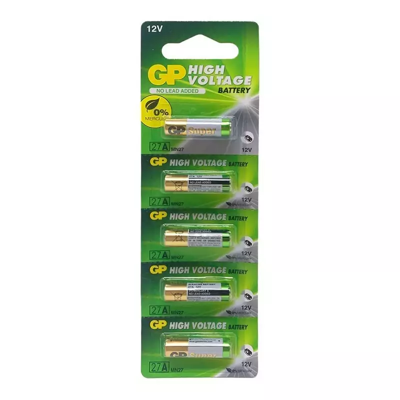 باتری 27A جی پی مدل High voltage بسته پنج عددی