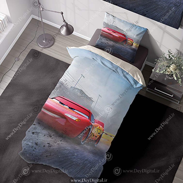 روتختی سه بعدی پسرانه طرح ماشین مک کوئین PK-5502