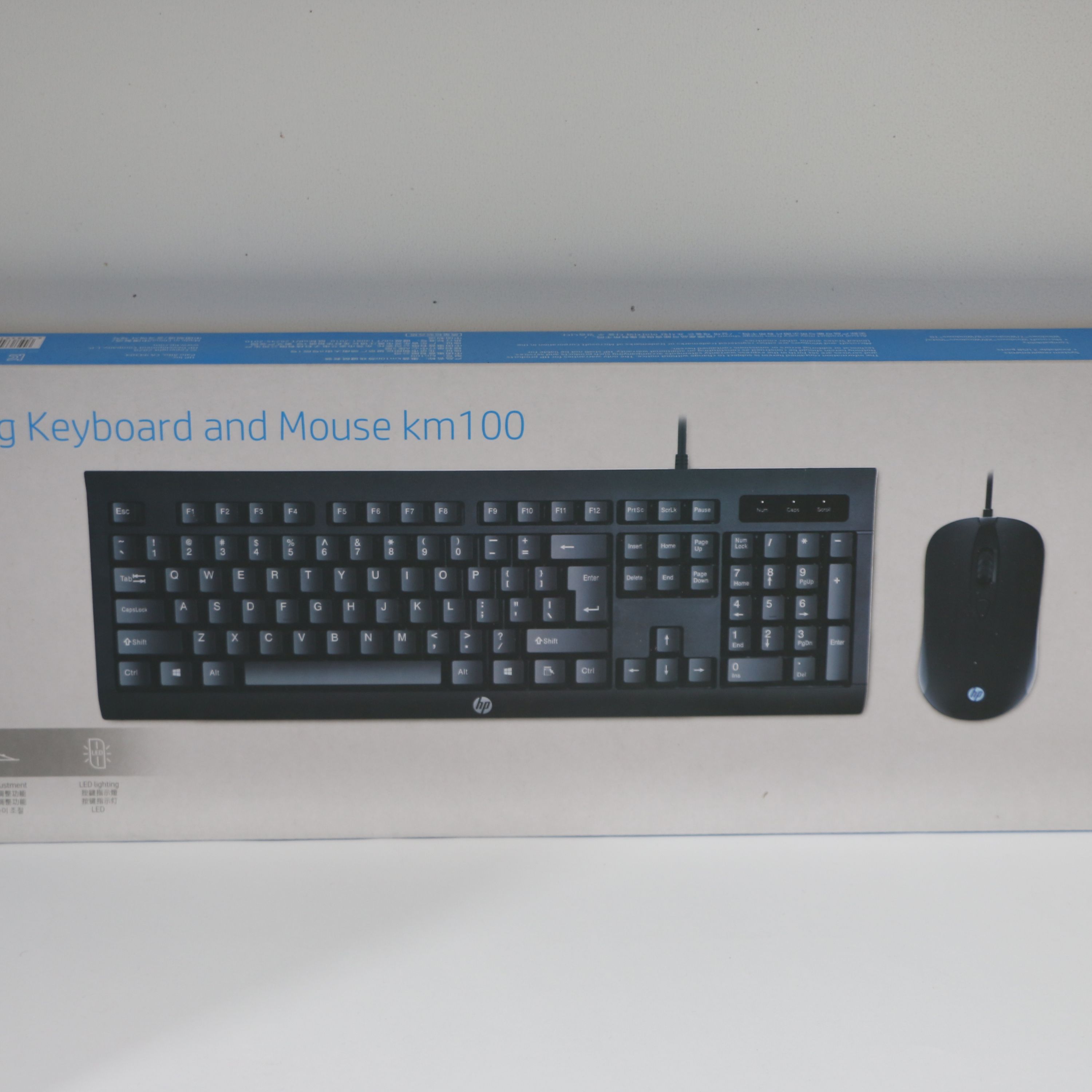 ست ماوس و کیبورد گیمینگ hp KM100 سیم دار خوش دست و سبک