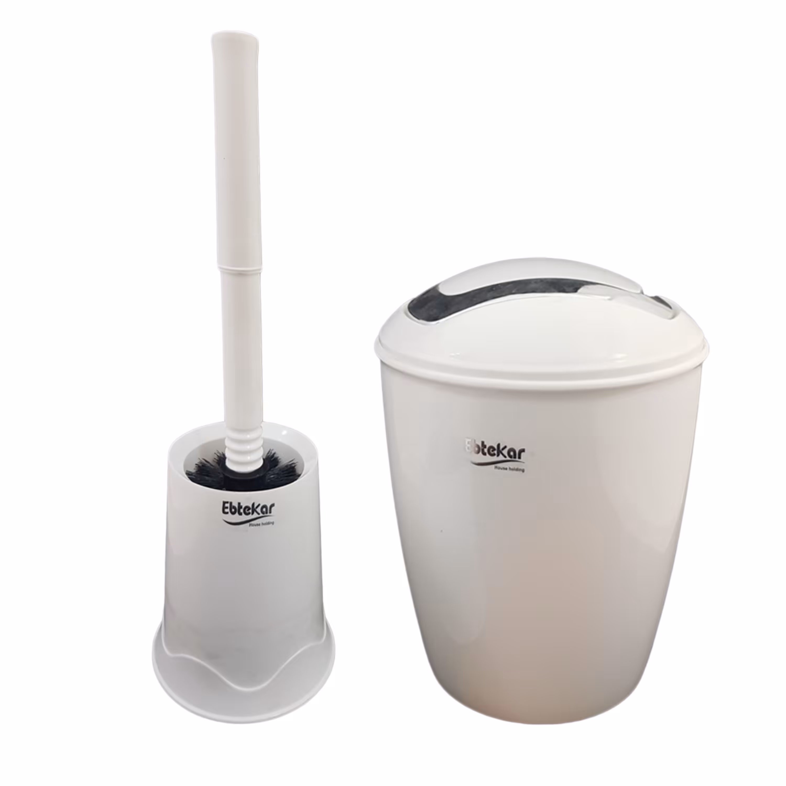 ست سطل زباله و فرچه ابتکار مدل بادبزنی