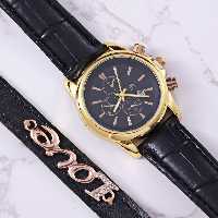 ست ساعتمچی TISSOT  و دستبند مدل 644 دارای روز شمار و جعبه