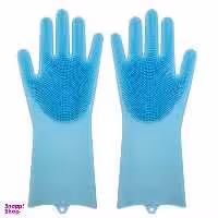 دستکش نظافت سیلیکونی پرزدار کد 125842
