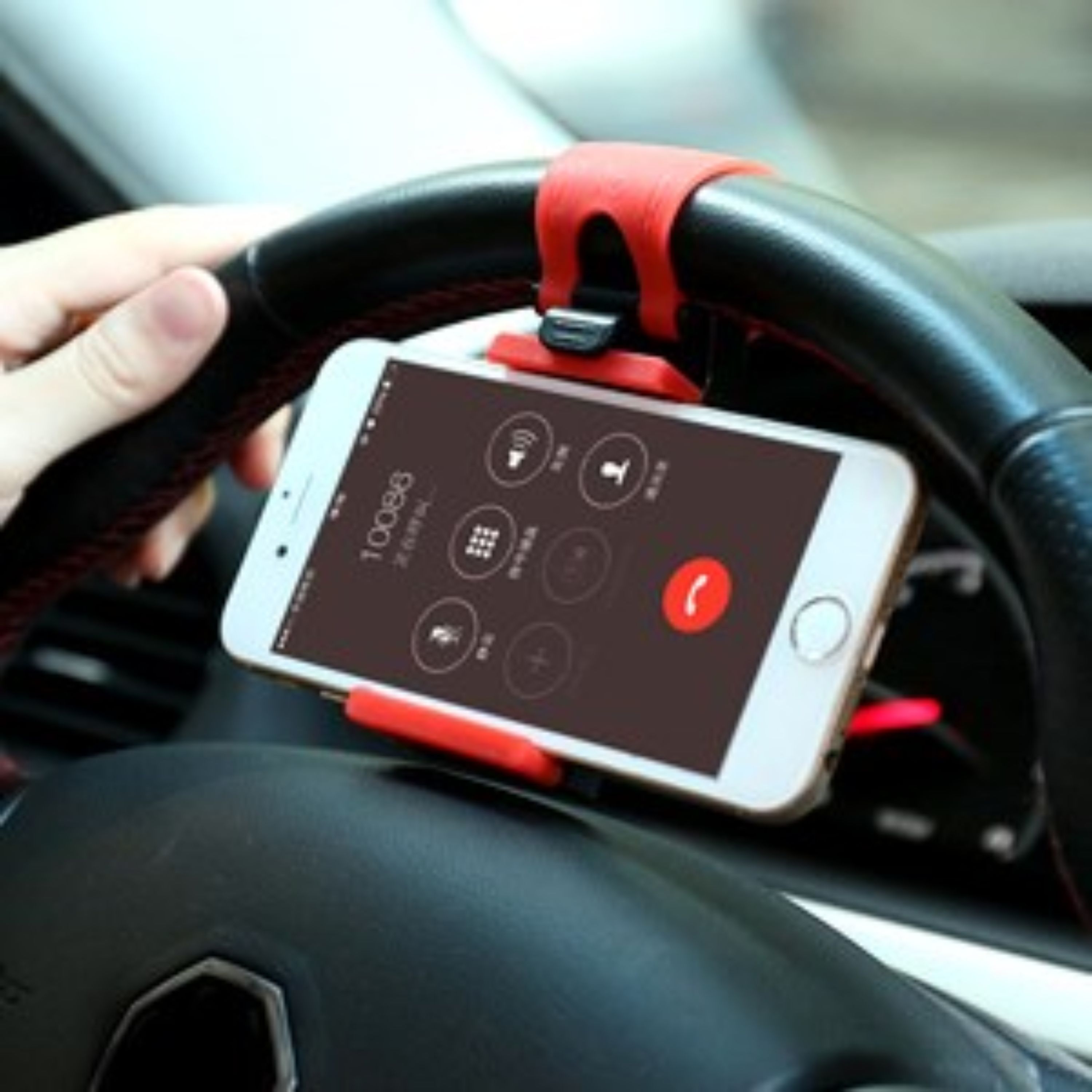 نگهدارنده موبایل روی فرمان ماشین با ارسال رایگان