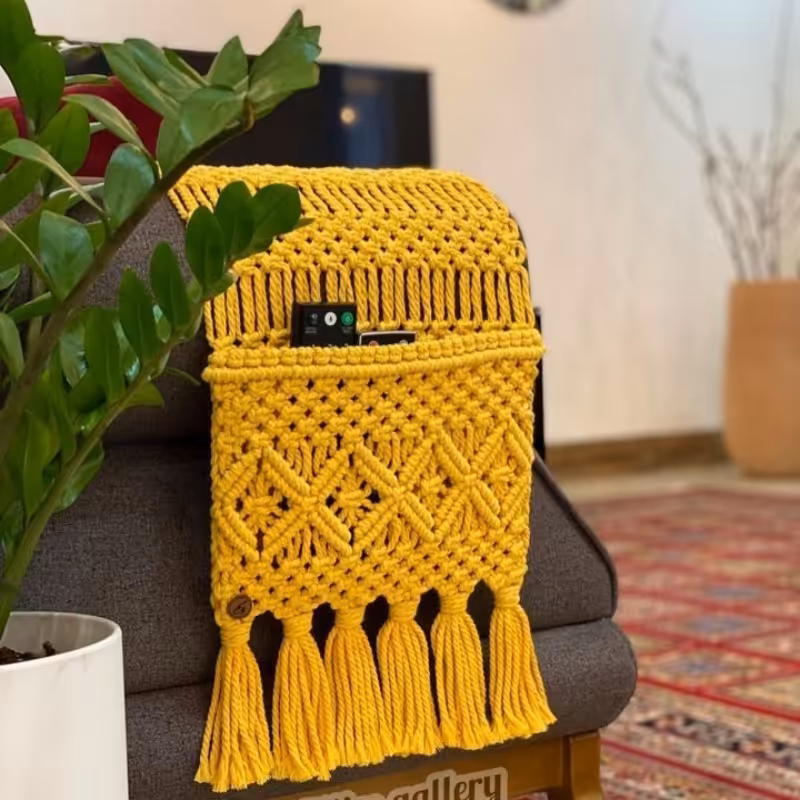 جاکنترلی  مکرومه بافی در رنگبندی دلخواه شما