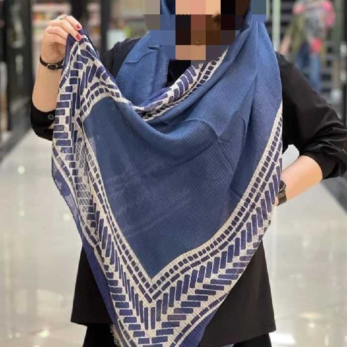 شال حصیری آبی 