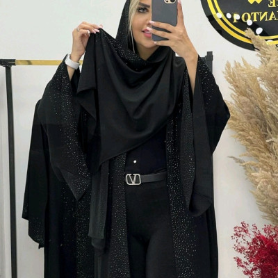 ست مجلسی شال و عبا آستین کلوش