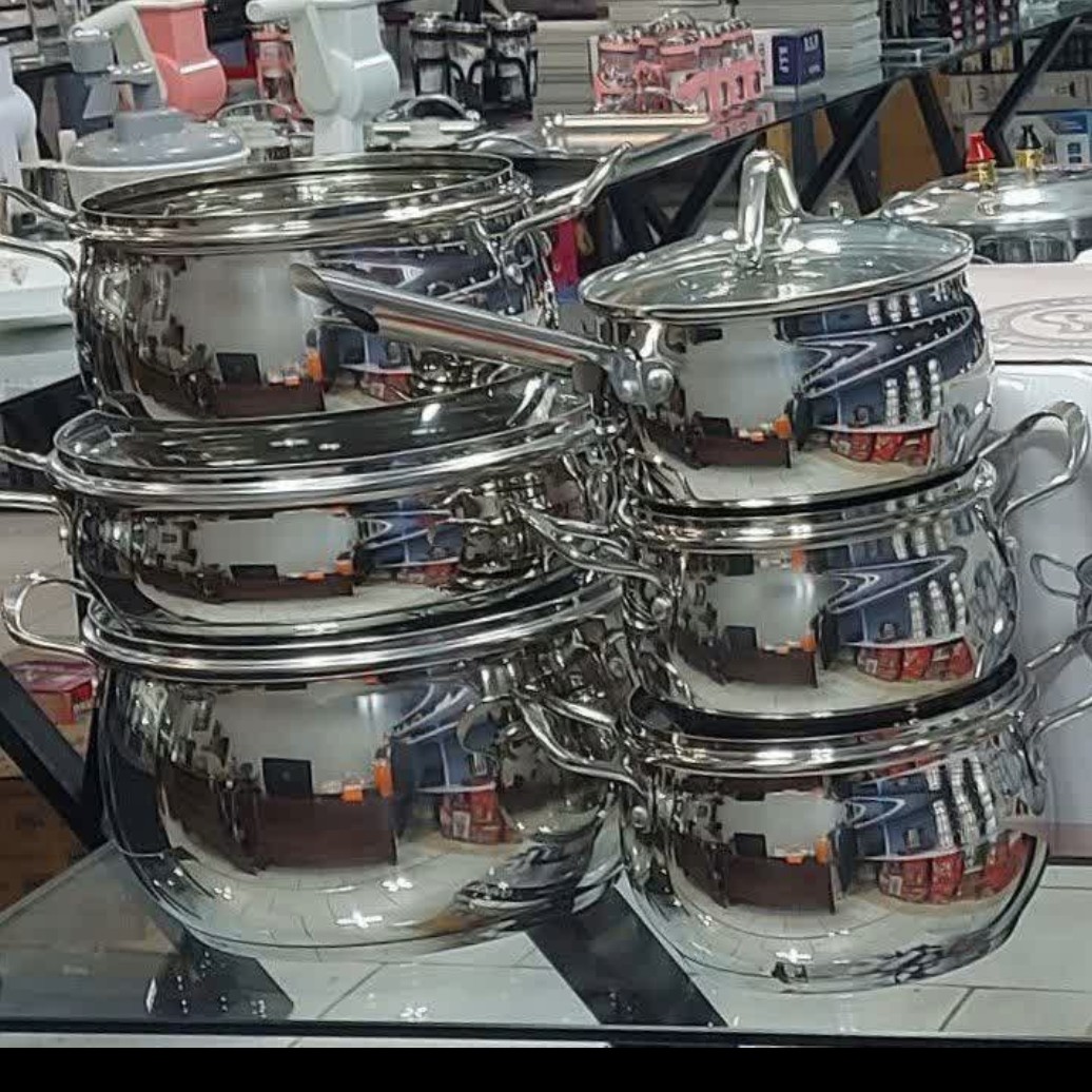 سرویس قابلمه استیل 12 پارچه کرکماز مدل خمره ای 2022 کف چدن 