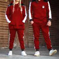 ست هودی و شلوار زنانه و مردانه جنس کش بافت درجه یک 